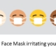 A group of faces with different colors and masks on them.